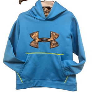🆕 Under Armour Youth  Blue Hoodie Youth S